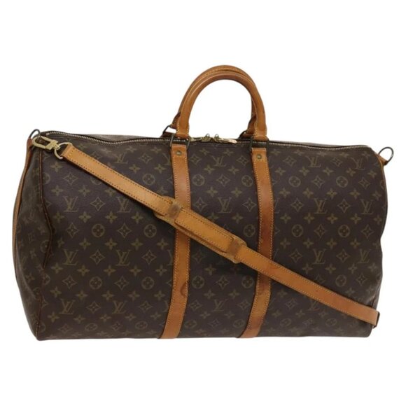 LOUIS VUITTON Monogram Keepall Bandouliere 55 Boston Bag - Picture 1 of 16